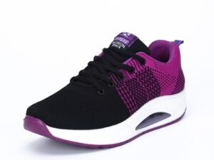 Air permeable dance shoes with flying mesh