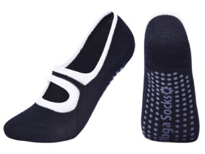 Open-back non-slip gym indoor floor socks