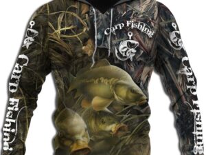 States Men'S Big Size Bodysuit Fishing Luya Sea Fishing Series Hooded Pullover Bodysuit Casual Baseball Suit