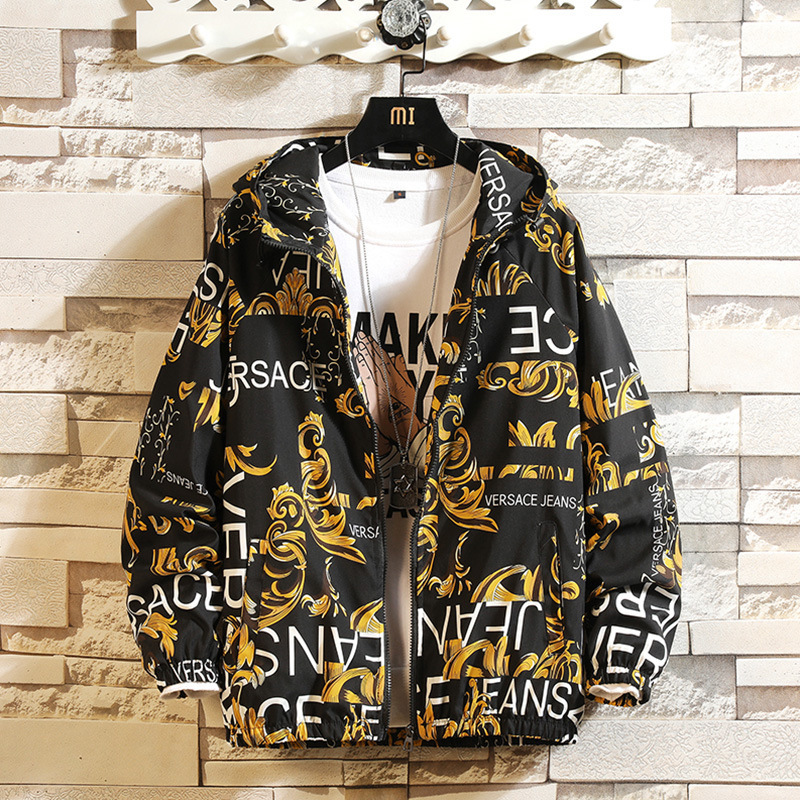 Men's Loose Plus Size Cardigan Printed Jacket - Image 3