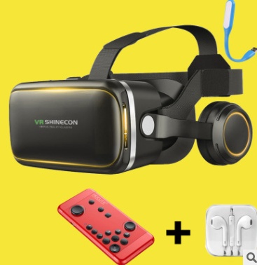 Original VR Shinecon Gafas De Realidad Virtual 120 Fov 3D Gafas Google Carton Con Auriculares Estereo Caja Para Smartphone - Image 9