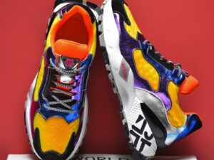 Suction mold colorful old shoes