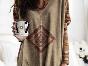 The Coffee Girl - V-Neck Women's Long Sleeve top