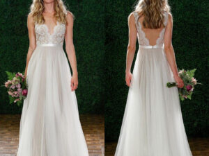 European and American lace elegant deep V long dance party bridesmaid sister evening dress skirt