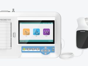 SP100 Spirometer Portable Lung Function Testing Device FVC SVC MVV Touch Screen