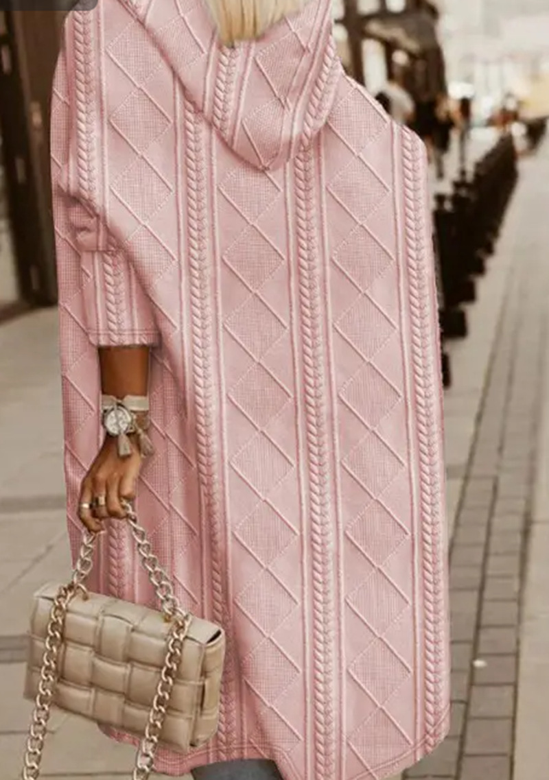 Fashion Solid Color Knitted Coat - Image 7