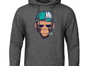 Personality Smoking Monkey Hoodie Sweatshirt Hip Hop Casual